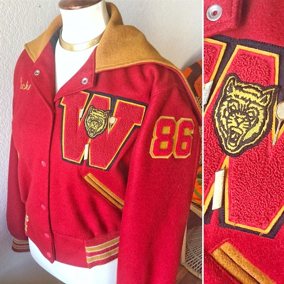 Sold✨True Vintage 80s Varsity Letter Jacket!✨ - Picture 4 of 7